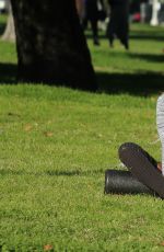 ANA BRAGA Working Out at a Park in Studio City 03/01/2017