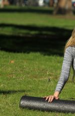 ANA BRAGA Working Out at a Park in Studio City 03/01/2017