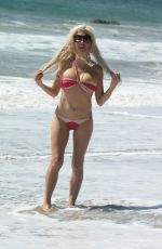ANGLEIQUE FRENCHY MORGAN in Bikini at a Beach in Malibu 03/21/2017