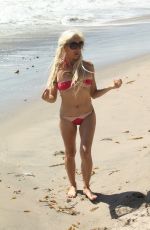 ANGLEIQUE FRENCHY MORGAN in Bikini at a Beach in Malibu 03/21/2017