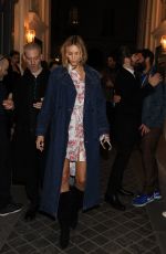 ANJA RUBIK Leaves Vogue Fashion Fund Cocktail in Paris 03/03/2017
