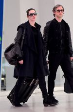 ANNE HATHAWAY at JFK Airport in New York 03/07/2017