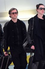 ANNE HATHAWAY at JFK Airport in New York 03/07/2017