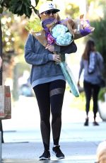 ANNE HATHAWAY Out Shopping Goes Flower in Beverly Hills 03/24/2017