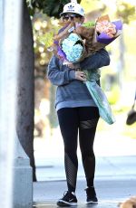 ANNE HATHAWAY Out Shopping Goes Flower in Beverly Hills 03/24/2017