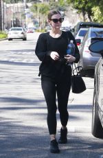 ASHLEE SIMPSON Leave a Gym in Studio City 03/09/2017