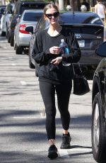 ASHLEE SIMPSON Leave a Gym in Studio City 03/09/2017