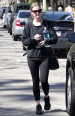 ASHLEE SIMPSON Leave a Gym in Studio City 03/09/2017