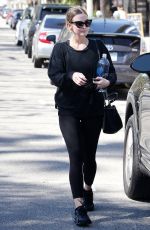 ASHLEE SIMPSON Leave a Gym in Studio City 03/09/2017