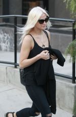 ASHLEE SIMPSON Leaves a Hair Salon in West Hollywood 03/21/2017