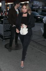 ASHLEY BENSON Arrives at Catch LA in West Hollywood 03/25/2017