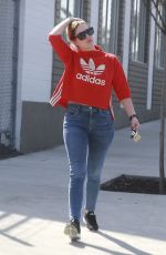 ASHLEY BENSON in Tight Jeans Out in Los Angeles 03/19/2017