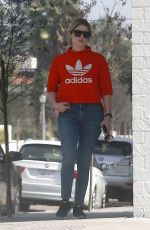ASHLEY BENSON in Tight Jeans Out in Los Angeles 03/19/2017