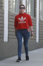 ASHLEY BENSON in Tight Jeans Out in Los Angeles 03/19/2017