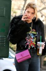 ASHLEY BENSON Leaves Tea Shoppe in New York 03/09/2017