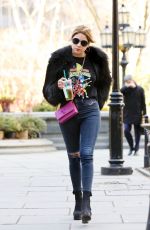 ASHLEY BENSON Leaves Tea Shoppe in New York 03/09/2017