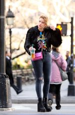 ASHLEY BENSON Leaves Tea Shoppe in New York 03/09/2017