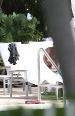 ASHLEY GRAHAM in Bikini at a Pool in Miami 03/02/2017