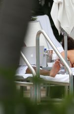 ASHLEY GRAHAM in Bikini at a Pool in Miami 03/02/2017
