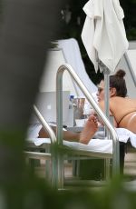 ASHLEY GRAHAM in Bikini at a Pool in Miami 03/02/2017