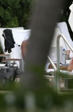 ASHLEY GRAHAM in Bikini at a Pool in Miami 03/02/2017