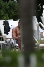 ASHLEY GRAHAM in Bikini at a Pool in Miami 03/02/2017