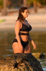 ASHLEY GRAHAM in Bikini on the Set of a Photoshoot in Islamorada 03/21/2017