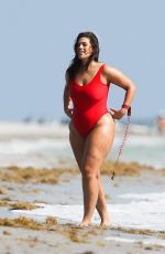 ASHLEY GRAHAM in Swimsuit at Baywatch Theme Photoshoot in Miami 03/01/2017