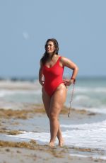 ASHLEY GRAHAM in Swimsuit at Baywatch Theme Photoshoot in Miami 03/01/2017