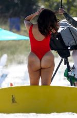 ASHLEY GRAHAM in Swimsuit at Baywatch Theme Photoshoot in Miami 03/01/2017