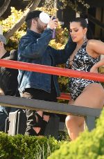 ASHLEY GRAHAM on the Set of Her Swimsuit Line Photoshoot in Los Angeles 03/23/2017