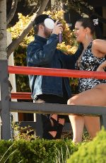 ASHLEY GRAHAM on the Set of Her Swimsuit Line Photoshoot in Los Angeles 03/23/2017