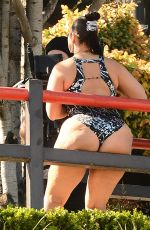 ASHLEY GRAHAM on the Set of Her Swimsuit Line Photoshoot in Los Angeles 03/23/2017