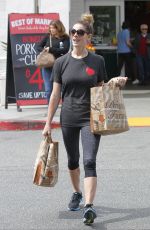 ASHLEY GREENE in Leggings Shopping in Beverly Hills 03/22/2017