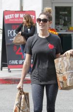 ASHLEY GREENE in Leggings Shopping in Beverly Hills 03/22/2017