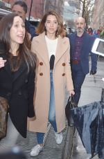 AUBREY PLAZA Out and About in New York 03/01/2017