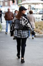 AURORA RAMAZOTTI Out Shopping in Milan 03/22/2017