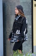 AURORA RAMAZOTTI Out Shopping in Milan 03/22/2017