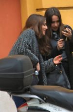 AURORA RAMAZZOTTI Out and About in Rome 03/19/2017