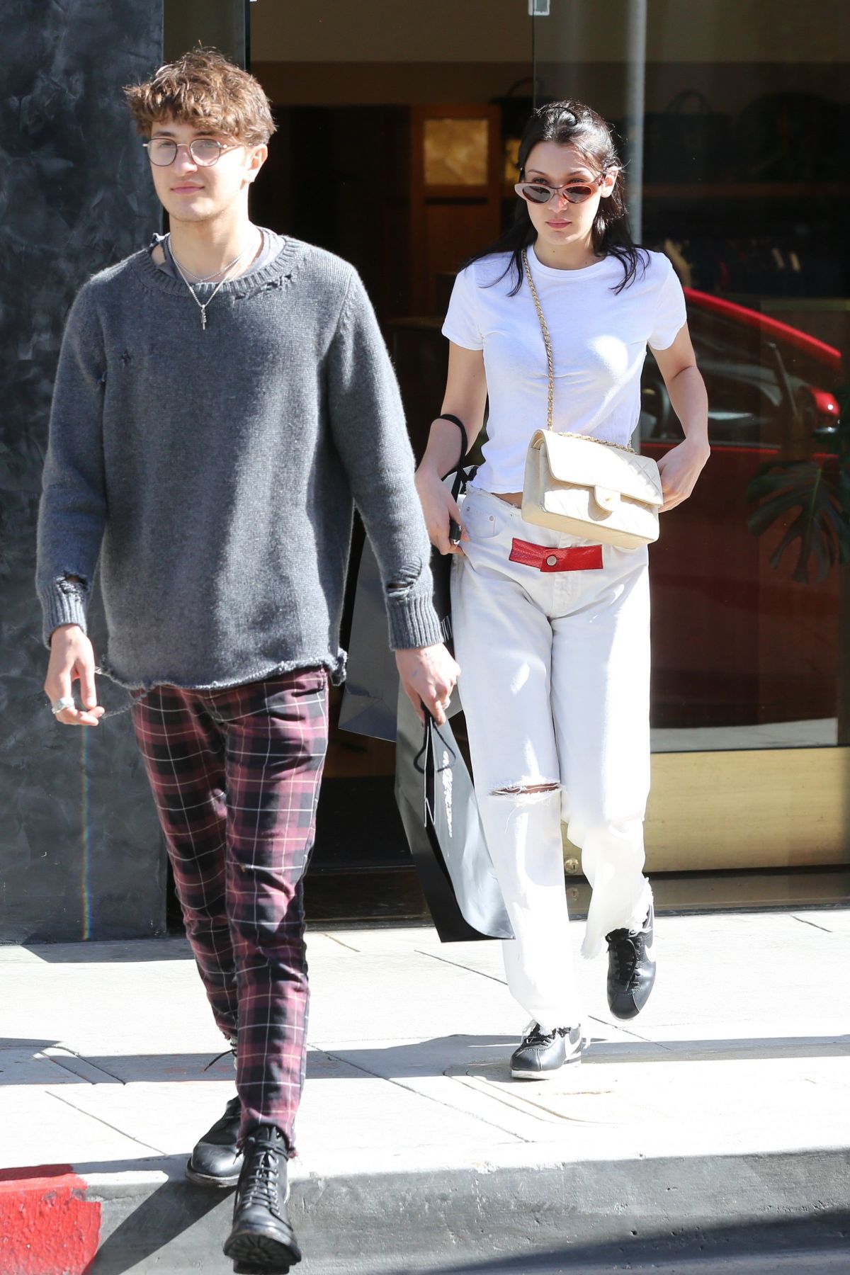 BELLA HADID and Her Brother Anwar Out in Los Angeles 03/22/2017 BELLA HADID and Her Brother Anwar Out in Los Angeles 03/22/2017