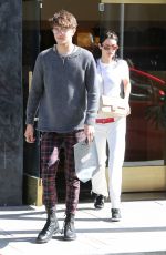 BELLA HADID and Her Brother Anwar Out in Los Angeles 03/22/2017