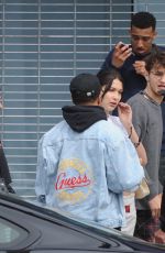 BELLA HADID and Her Brother Anwar Out in Los Angeles 03/22/2017