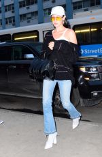BELLA HADID Arrives at Her Apartment in New York 03/20/2017