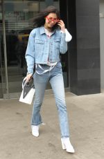 BELLA HADID in Jeans Leaves Her Apartment in New York 03/18/2017 - superiorpics celebrity forums