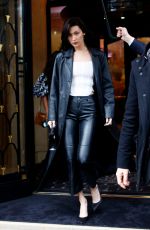 BELLA HADID Leaves Four Seasons George V Hotel in Paris 03/04/2017