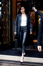 BELLA HADID Leaves Four Seasons George V Hotel in Paris 03/04/2017