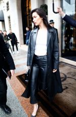BELLA HADID Leaves Four Seasons George V Hotel in Paris 03/04/2017