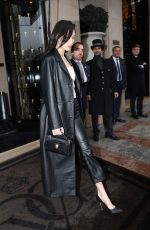 BELLA HADID Leaves Four Seasons George V Hotel in Paris 03/04/2017