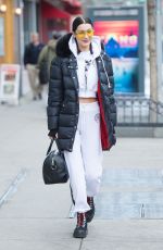 BELLA HADID Leaves Her Apartment in New York 03/10/2017
