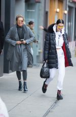 BELLA HADID Leaves Her Apartment in New York 03/10/2017